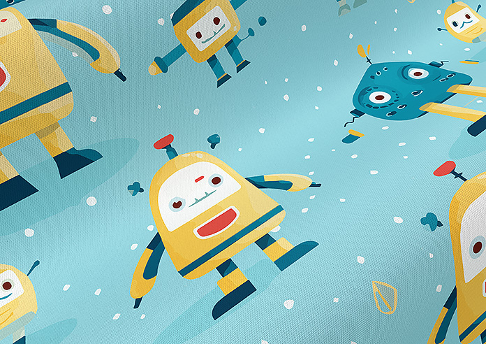 Sparky Squad, Electric - Twist&Fit Roman Blind - Image 4